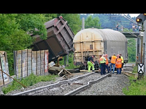 Entgleisung Güterzug Michelbach an der Bilz - Unfall