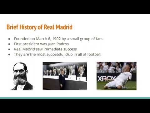 Video presentation: Real Madrid Presentation