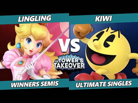 Tower's Takeover 20 Winners Semis - LingLing (Peach) Vs. Kiwi (Pac-Man) SSBU Ultimate Tournament