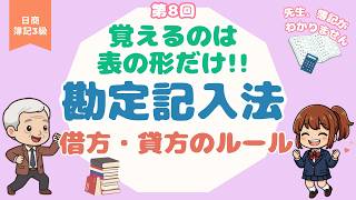 【簿記3級】借方・貸方で迷わなくなる｜勘定記入法と仕訳の土台 #8