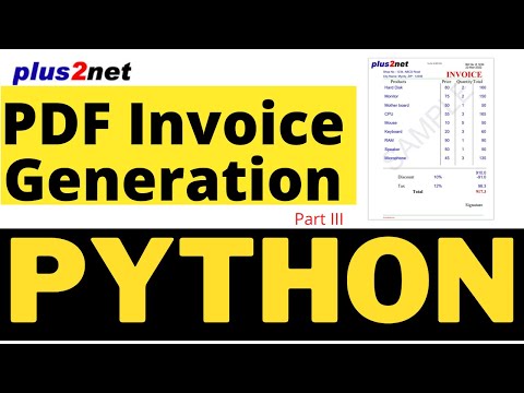 PDF Invoice generation in Python using Reportlab by using sales and product data using template