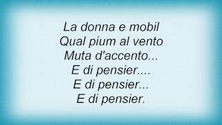 Russell Watson - La Donna E Mobile Lyrics