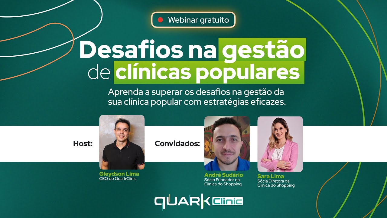 Desafios na Gestão de Clínicas Populares - Webinar Gratuito | Clínica do Shopping