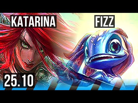 KATARINA vs FIZZ (MID) | Legendary | KR Grandmaster | 25.10