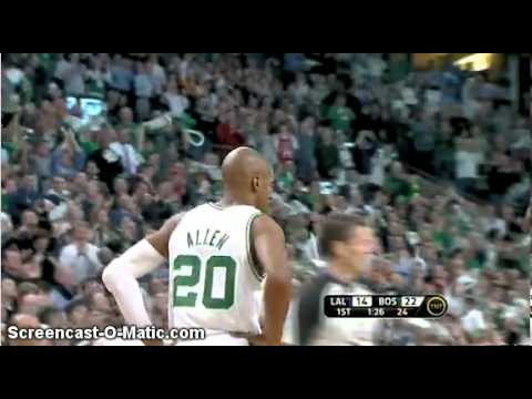 Ray Allen Passes Reggie Miller For Most 3 Pointers