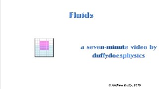Fluids - applying Newton's second law