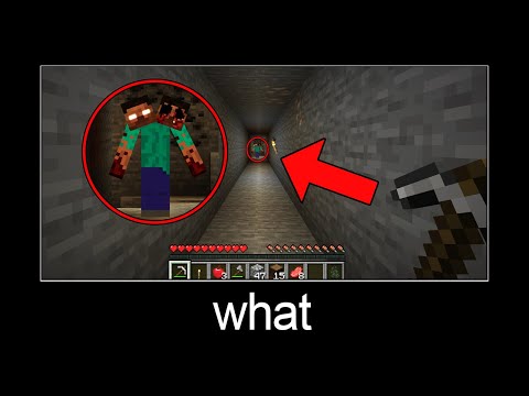 JoSa Craft - Minecraft wait what meme part 210 (Scary two-headed Herobrine)