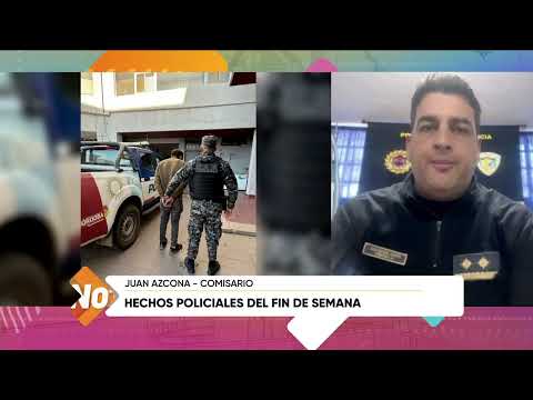 Hechos policiales del fin de semana, Juan Azcona