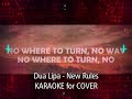 Dua Lipa - New Rules KARAOKE for COVER ACOUSTIC GUITAR