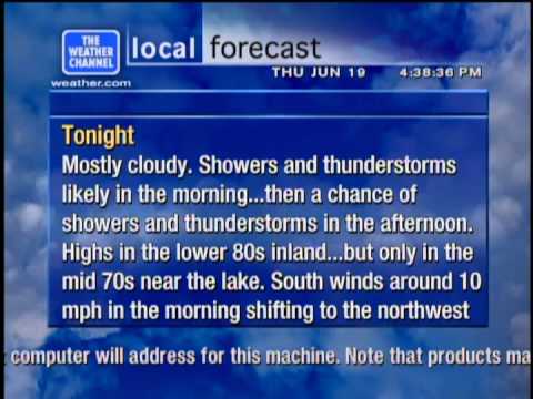 Weather Star XL live data test 2