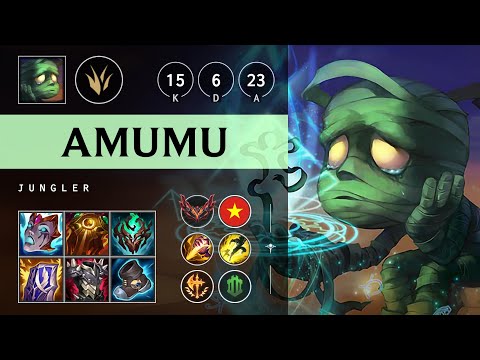 Amumu Jungle vs Jarvan IV: Rampage - VN Grandmaster Patch 14.24