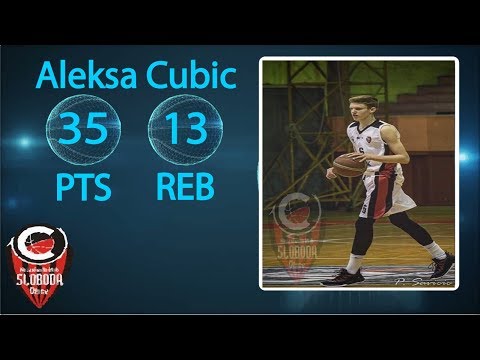 Aleksa Cubic (2000) Highlights vs Vojvodina - 35 Pts, 13 Reb
