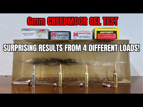 6mm Creedmoor Gel Test | 4 Loads Evaluated In This 6mm Creedmoor Ballistic Gel Test