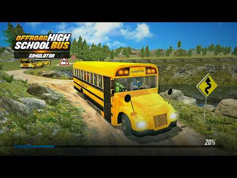 Offroad High School Bus Driver Simulator - Bus Driving Simulator 3D - Android GamePlay