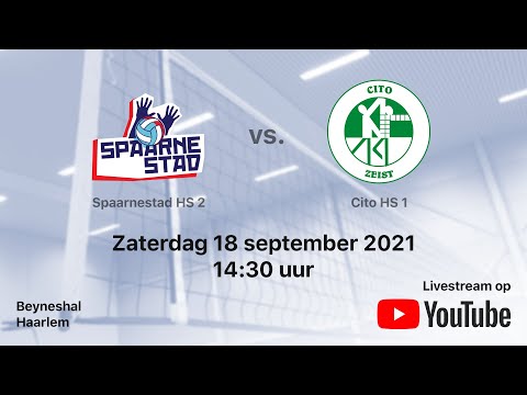 Spaarnestad HS 2 vs. Cito HS 1, Volleybal Heren Tweede Divisie