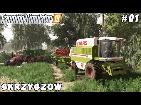 Harvesting wheat, selling straw with CLAAS SMALL BALE PACK | Skrzyszów | FS 19 | Timelapse #01