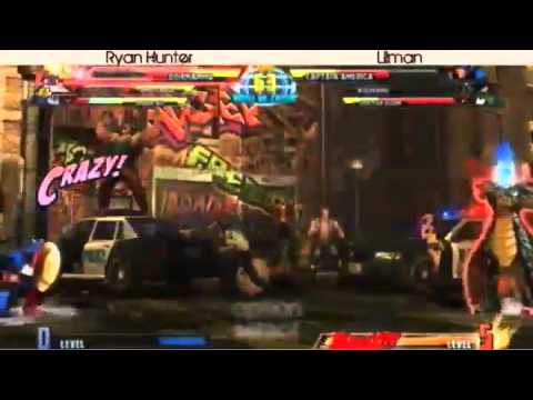 2-28-11 Ryan Hunter (Amaterasu/Hsien-Ko/Dormammu) vs Lilman (Wolverine/Cap America/Doom) 3 - MvC3