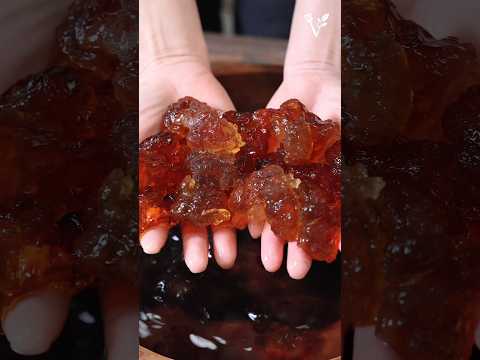 पेड़ के आंसू से बनी मिठाई 🌿 Peach Gum Dessert Recipe