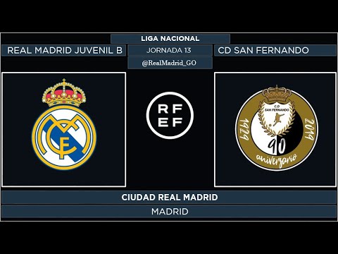 Real Madrid Juvenil B - CD San Fernando | Liga Nacional 2021/22 | Jornada 13