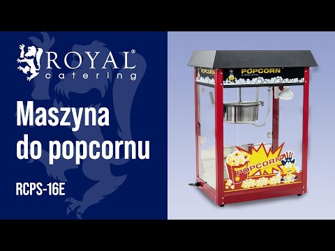 Video produktu  - Maszyna do popcornu - czarny daszek