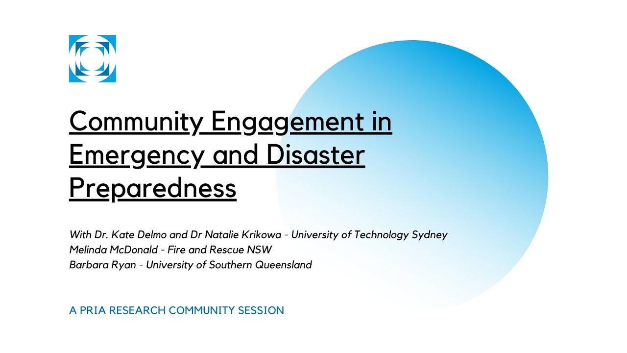 Community Engagement in Emergency and Disaster Preparedness | A Rescom Webinar