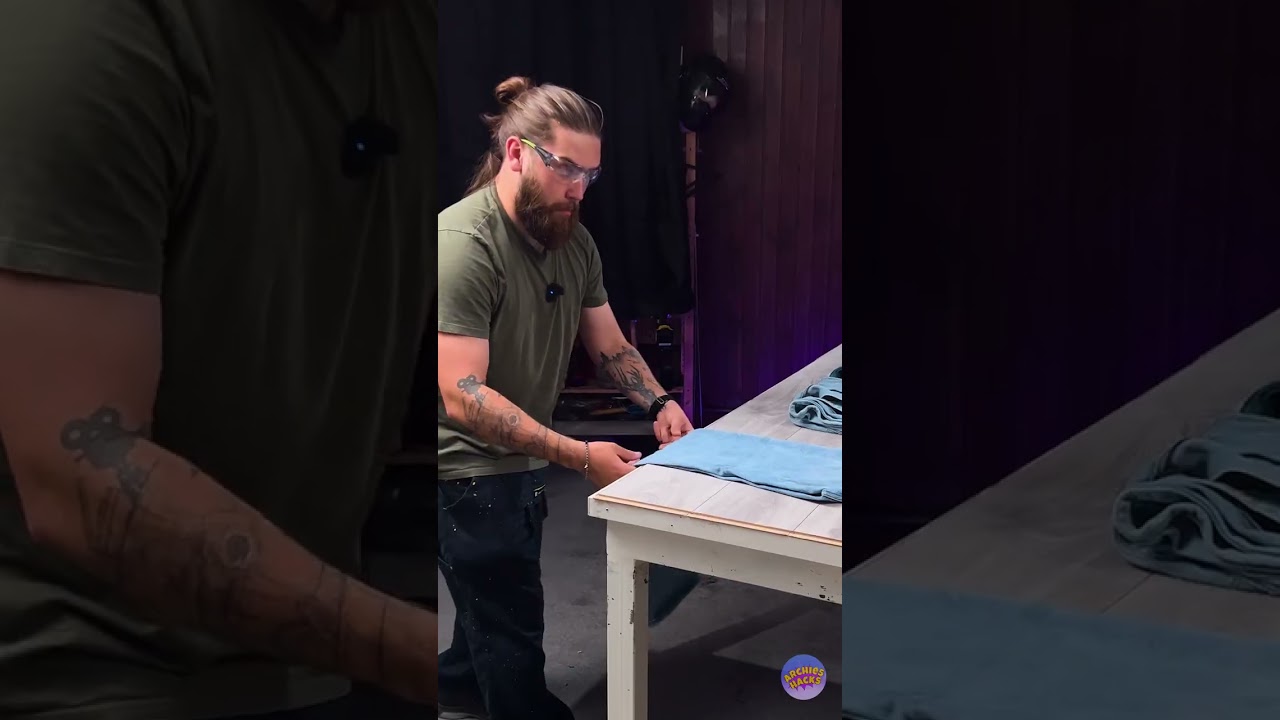 The Smart Way to Fold Jeans — Viral Hack Tested 👖👌 #HackTest #DIYHack