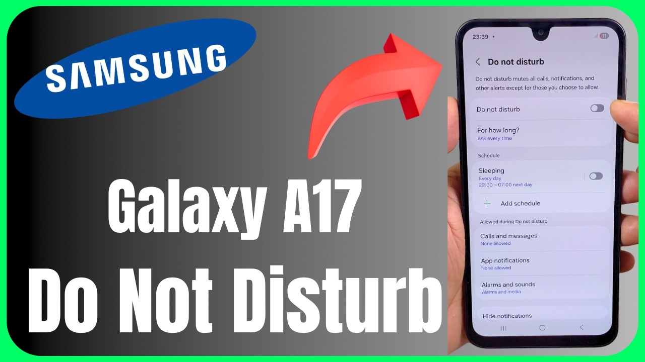 🔕 Samsung Galaxy A17 Do Not Disturb ON | Silence Calls & Notifications Easily! 😱📱