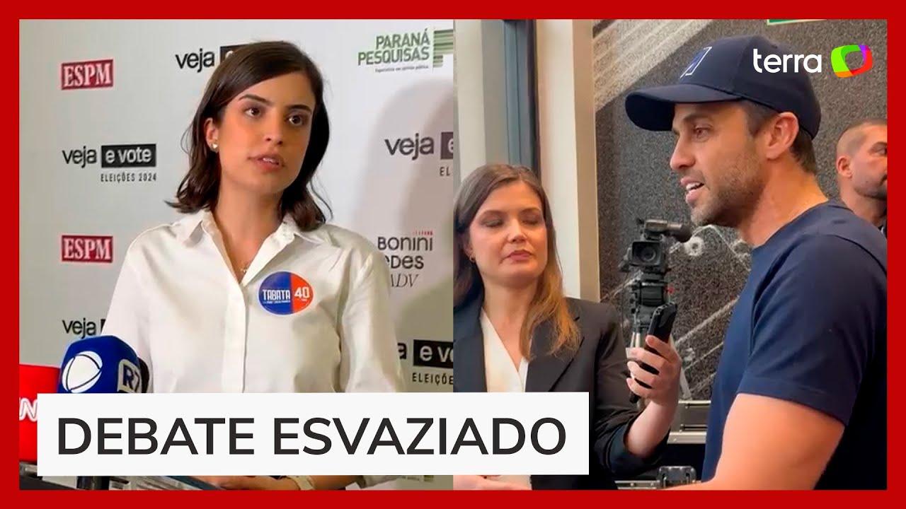 Tabata, Marina Helena e Marçal criticam Nunes, Boulos e Datena por ausência em debate: ‘Covardia’