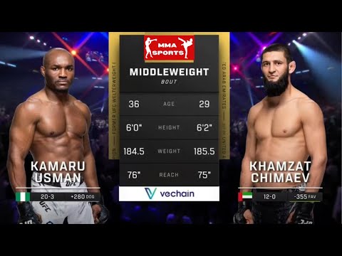 Khamzat Chimaev vs Kamaru Usman | Full Fight Highlights #ufc #khamzatchimaev #kamaruusman #ufc308