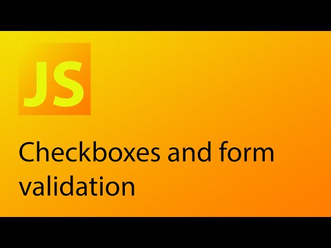 Javascript Tutorial 29 Checkboxes And Form Validation
