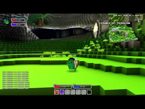 The Cube world Alpha adventure Part 2: Sneaky witch attack! "cube world lets play"