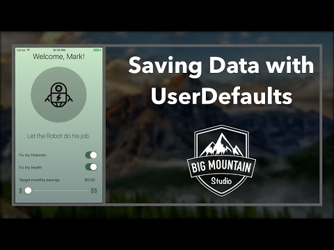 How to Save Data with UserDefaults (iOS, Xcode 8, Swift 3)