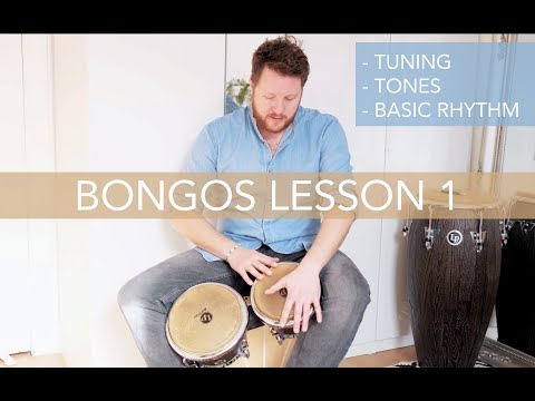 Bongos Lesson 1: The Basics (Tuning/Tones/Rhythm)