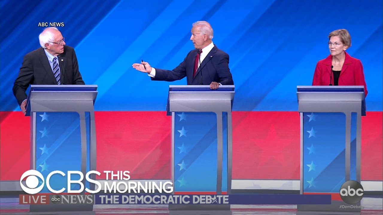 Center and left-wing Democrats face off in third debate