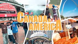 【カナダ・アメリカVLOG】大好きな友達と行く!4泊5日で巡るナイアガラ・シカゴ・セントルイスの歩き方!