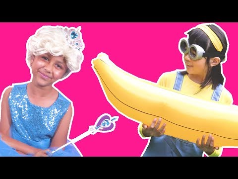 PRINCESS REVENGE ON MINIONS FOR RUINING THEIR TEA PARTY |  Princesses In Real Life | Pranks | Banana Video