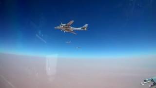 Пуск бомбардировщиками Ту 95МС крылатых ракет Х 101 по объектам ИГИЛ в Сирии