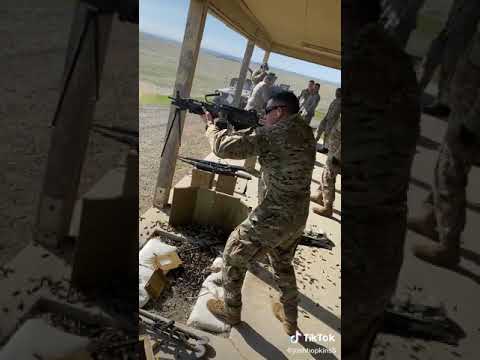 Amazing testing of the new BKC m weapon ، American soldier firing more than 200 rounds in a  seconds