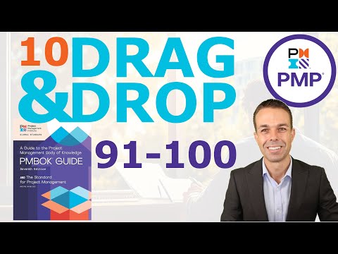 10 PMP Drag Drop Questions 1 to 10