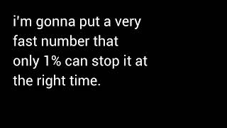 only 1% can stop it at the right number