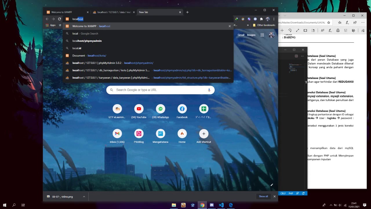 Soal Umum UAS Pemrograman Web