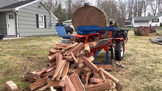 Testing Eastonmade wood splitter 22–28 With huge oak