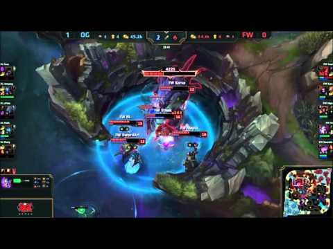 Flash Wolves Vs Origen - Highlights - Knockout Stage game 2 - world championship 2015