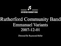 Emmanuel Variants Arr. R.E. Foster