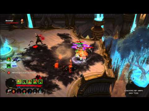 Diablo III playing Barbarian (PS3) Inferno part 32