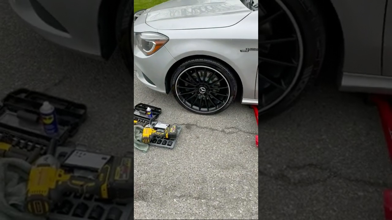 Mercedes Cla 250 instalacion de Nuevos RINES #Shorts