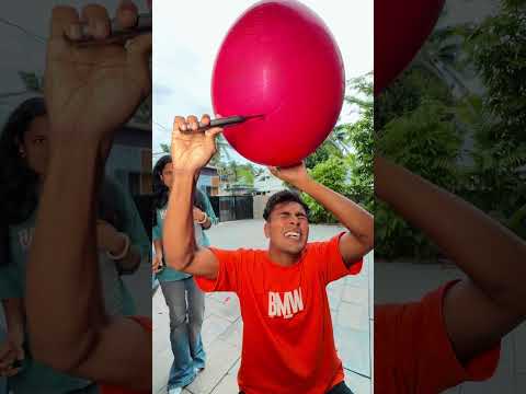 Balloon Challenge 😂🔥 Gone Wrong #shorts