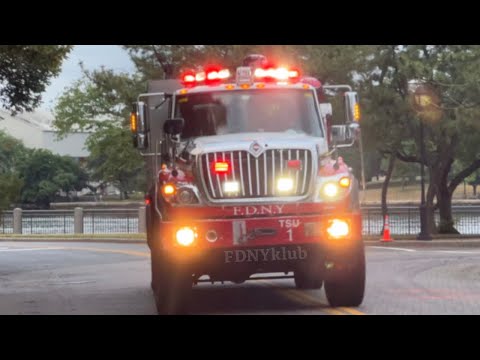 **RARE CATCH** FDNY TSU 1, Rescue Battalion, Command Tactical Responding to a water rescue