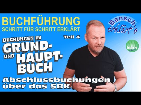 Buchen in Grund- und Hauptbuch (Teil 4): Das Schlussbilanzkonto (SBK)