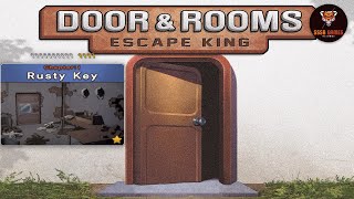 Door &amp; Rooms Escape King: Chapter 1 Rusty Key Complete Gameplay